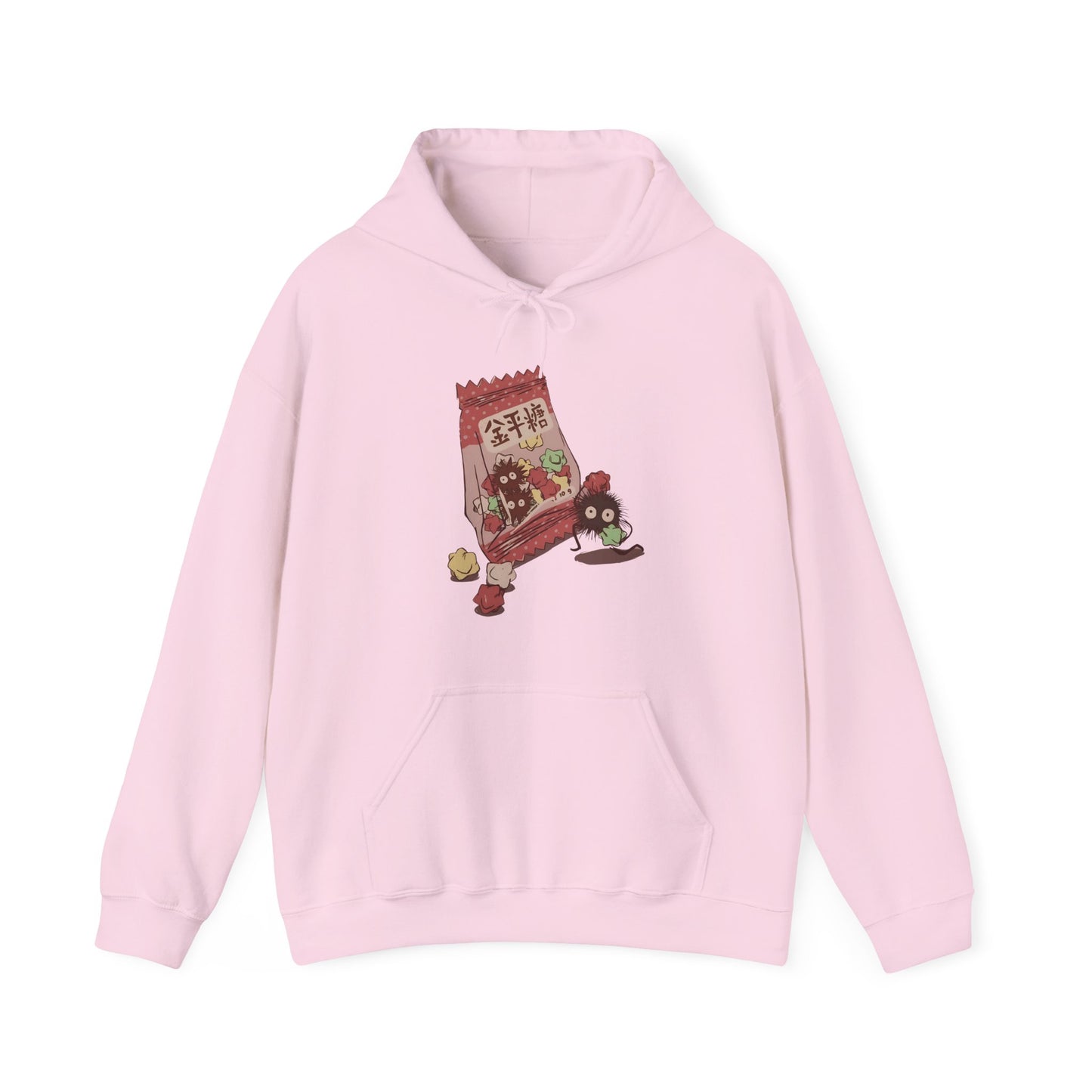 Soot Sprites Candy Hoodie – 100% Cotton Studio Ghibli Anime Hoodie for Fans