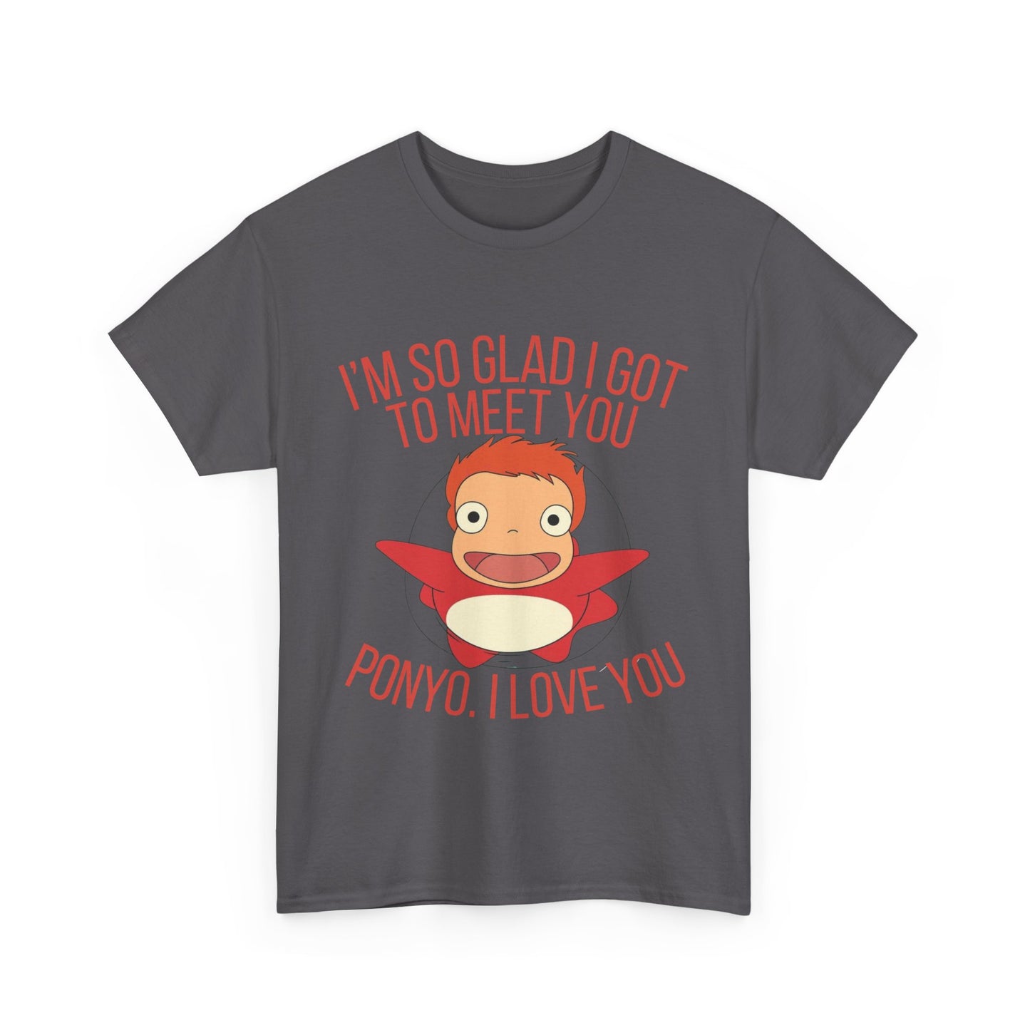 Ponyo Studio Ghibli Art T-Shirt 100% Cotton Anime Tee