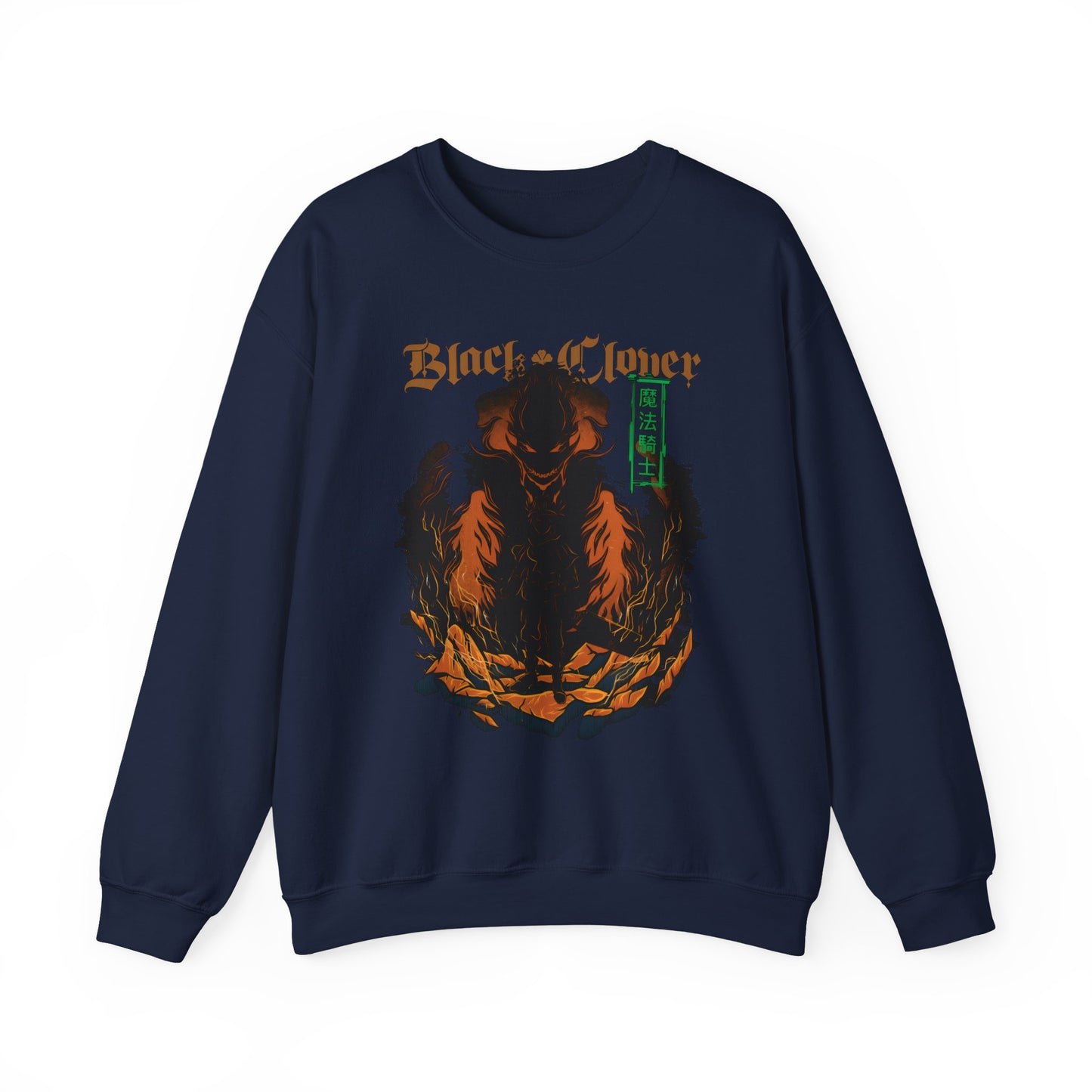 Black Clover Mythology Sweatshirt – 100% Cotton Anime Pullover for Magic and Fantasy Fans