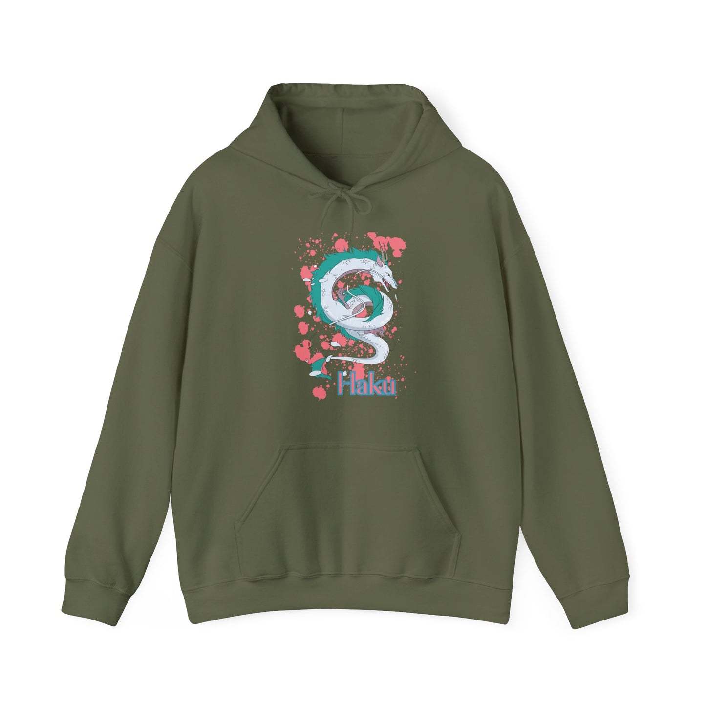 Haku Hoodie – 100% Cotton Spirited Away Dragon Hoodie | Studio Ghibli Anime Apparel
