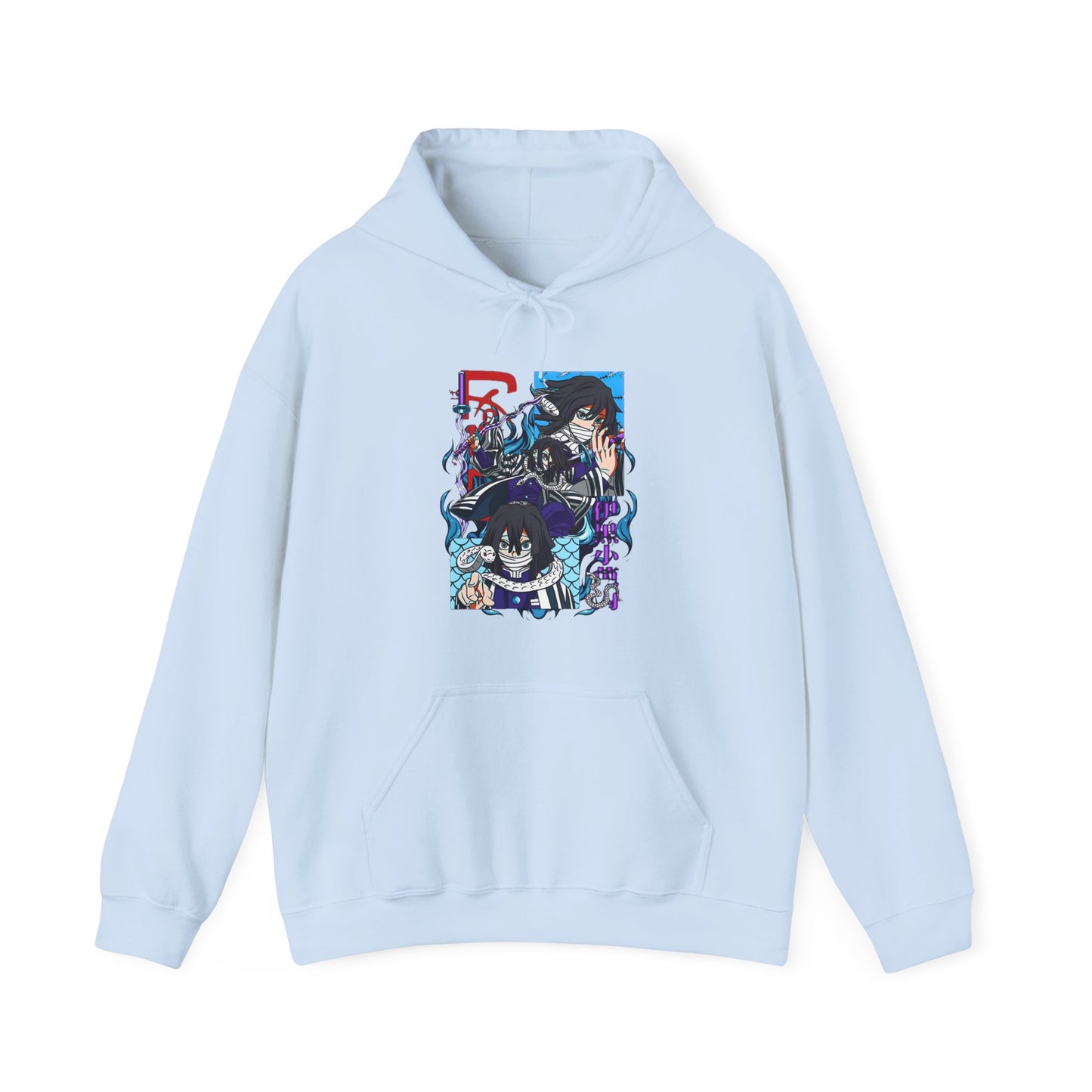 Obanai Iguro Demon Slayer Hoodie – 100% Cotton Serpent Hashira Anime Hoodie