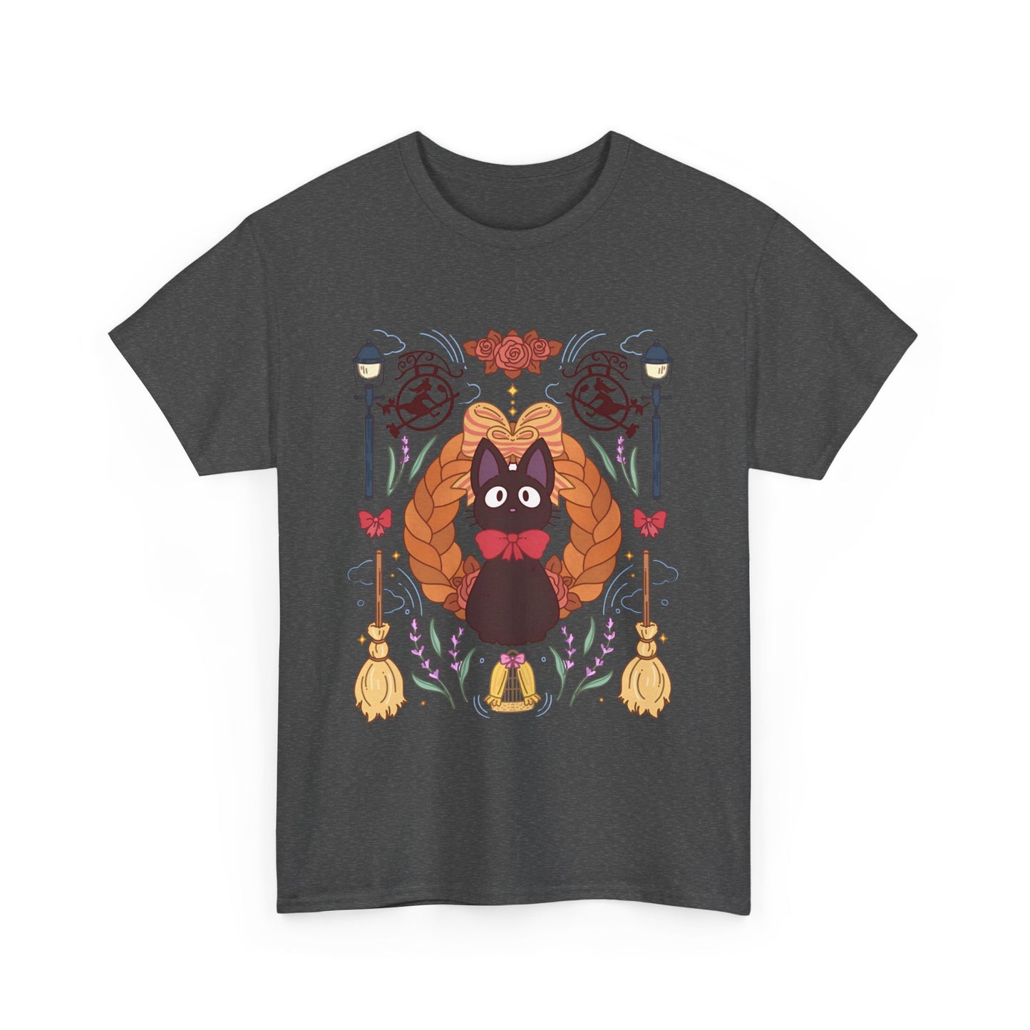 Jiji Collage T-Shirt – 100% Cotton Studio Ghibli Cat Tee