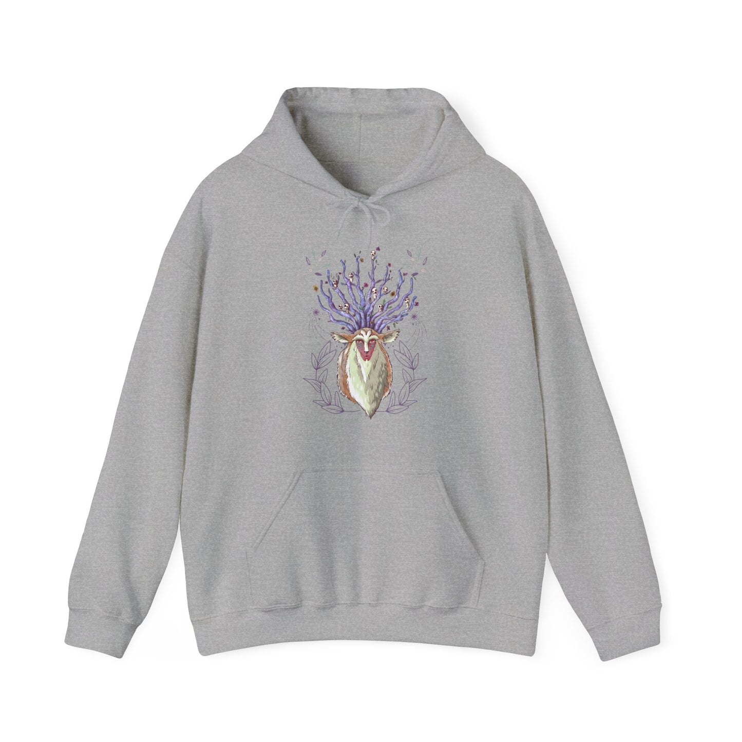 Forest Spirit Hoodie – 100% Cotton Princess Mononoke Hoodie | Studio Ghibli Forest God Sweatshirt