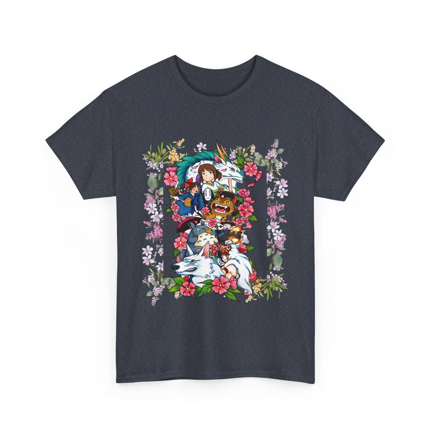 Ghibli Characters T-Shirt – 100% Cotton Anime Shirt for Studio Ghibli Fans