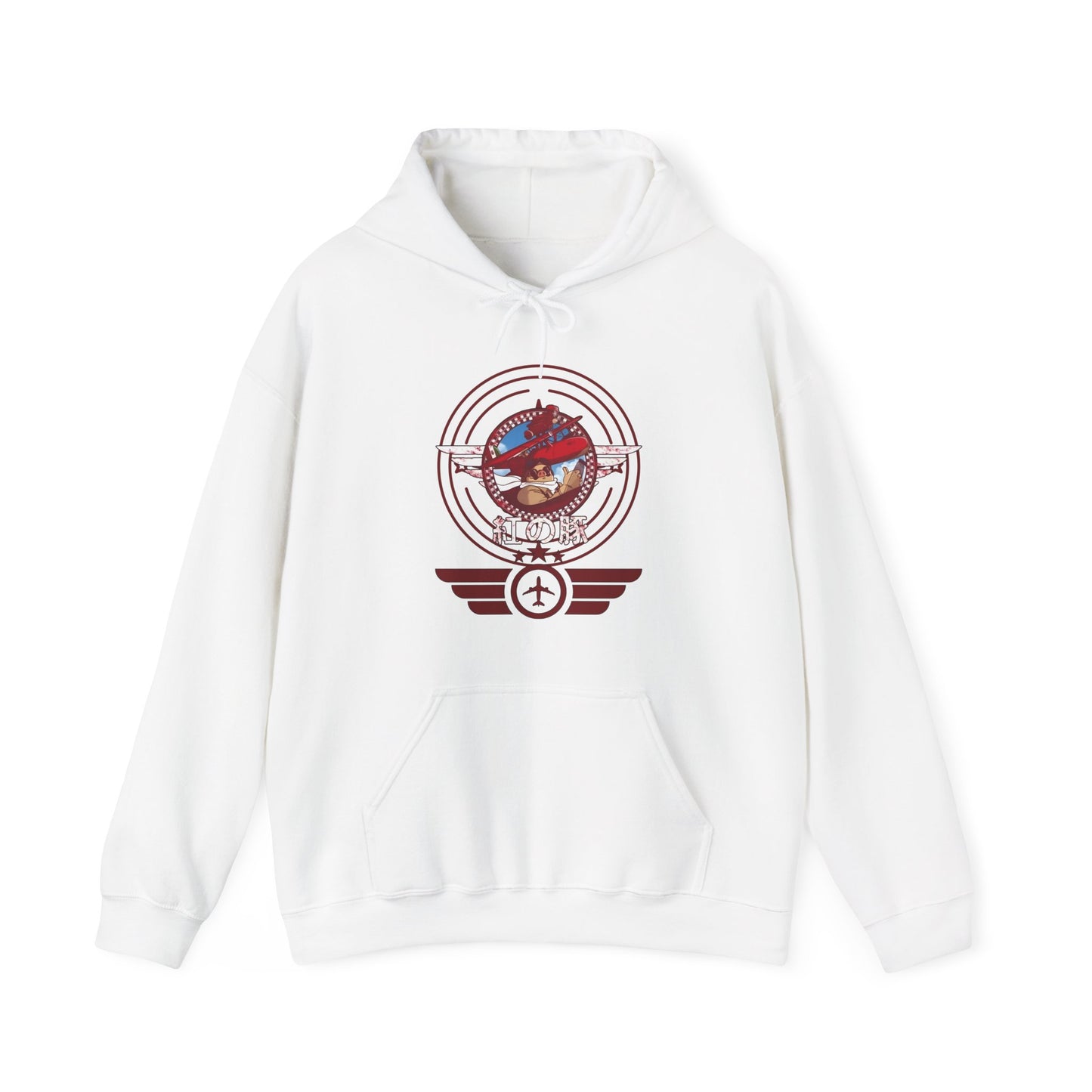 Porco Rosso Aviator Hoodie – 100% Cotton Studio Ghibli Pilot Anime Sweatshirt