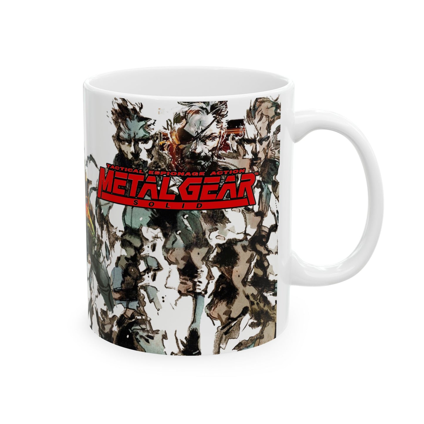 Metal Gear Fox Hound Mug – 11oz & 15oz Ceramic Coffee Cup – Tactical Espionage Action Gamer Gift