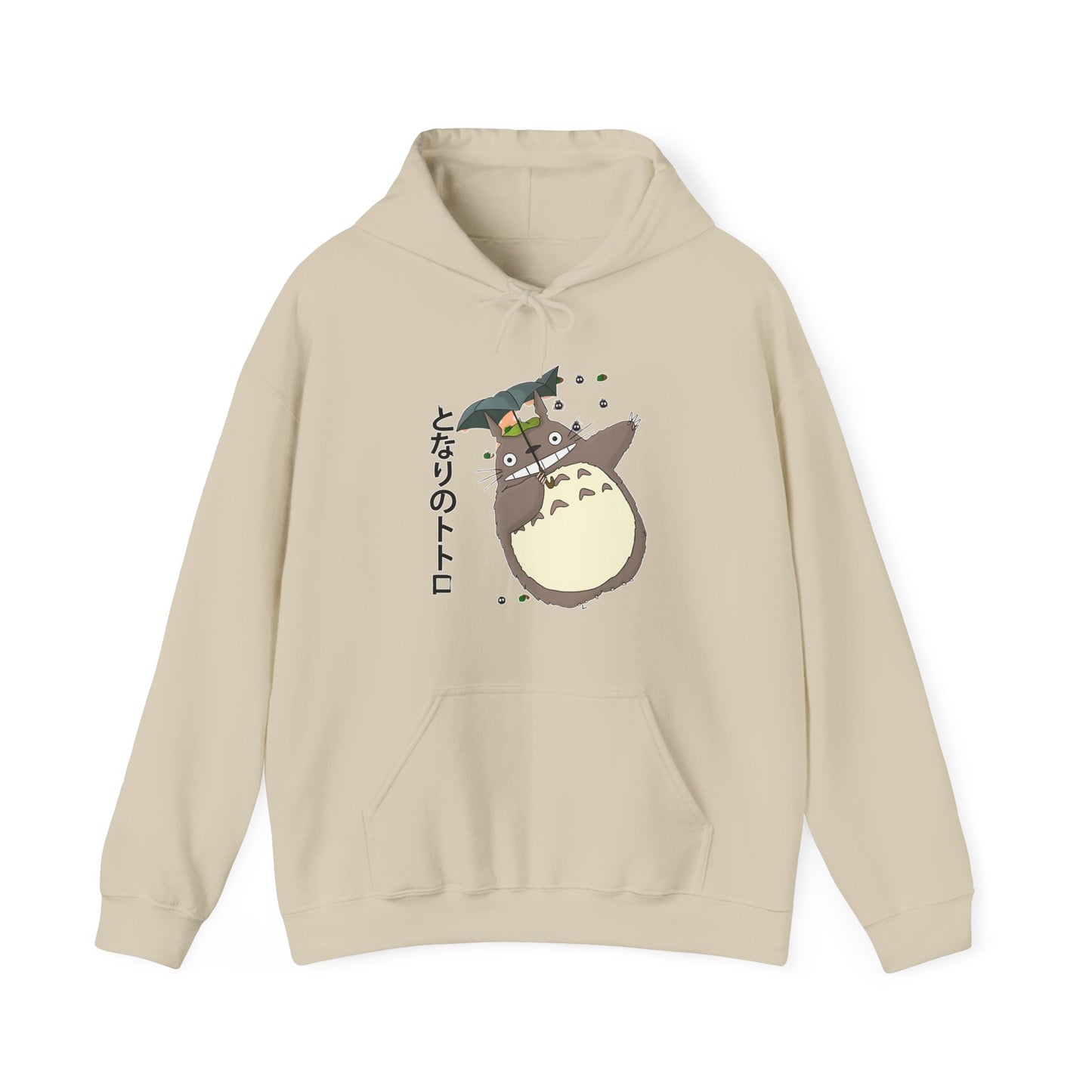 Totoro Funny Face Hoodie – 100% Cotton Cute Studio Ghibli Hoodie for Anime Fans