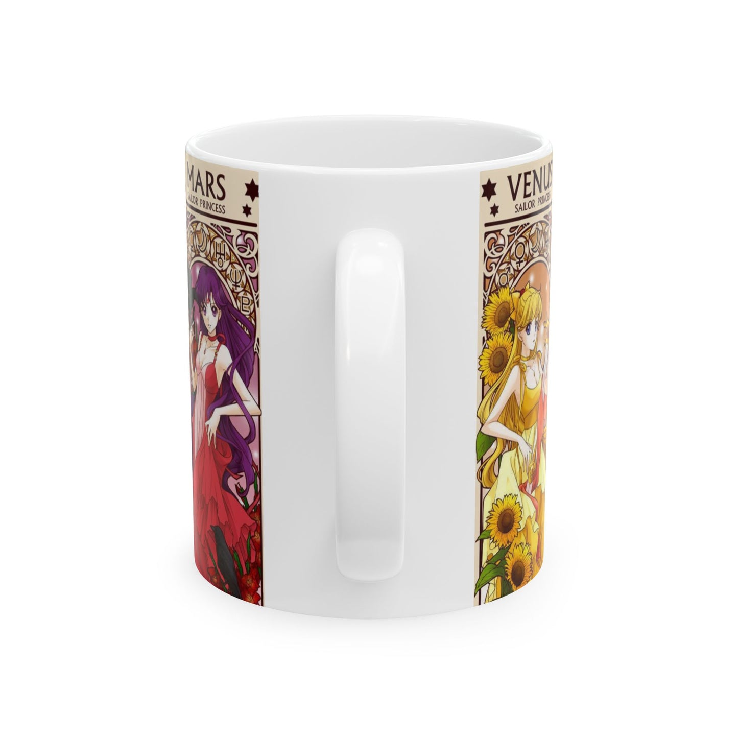 Sailor Moon Inner Guardians Mug – Magical Girl Anime Ceramic Cup 11oz & 15oz – Sailor Scouts Coffee Gift