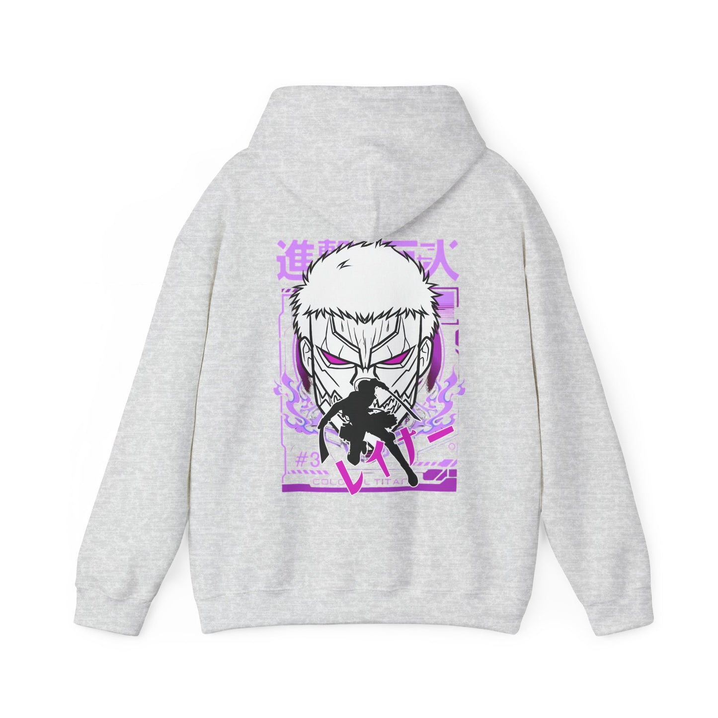 Reiner Braun Back Print Hoodie – 100% Cotton Attack on Titan Anime Sweatshirt