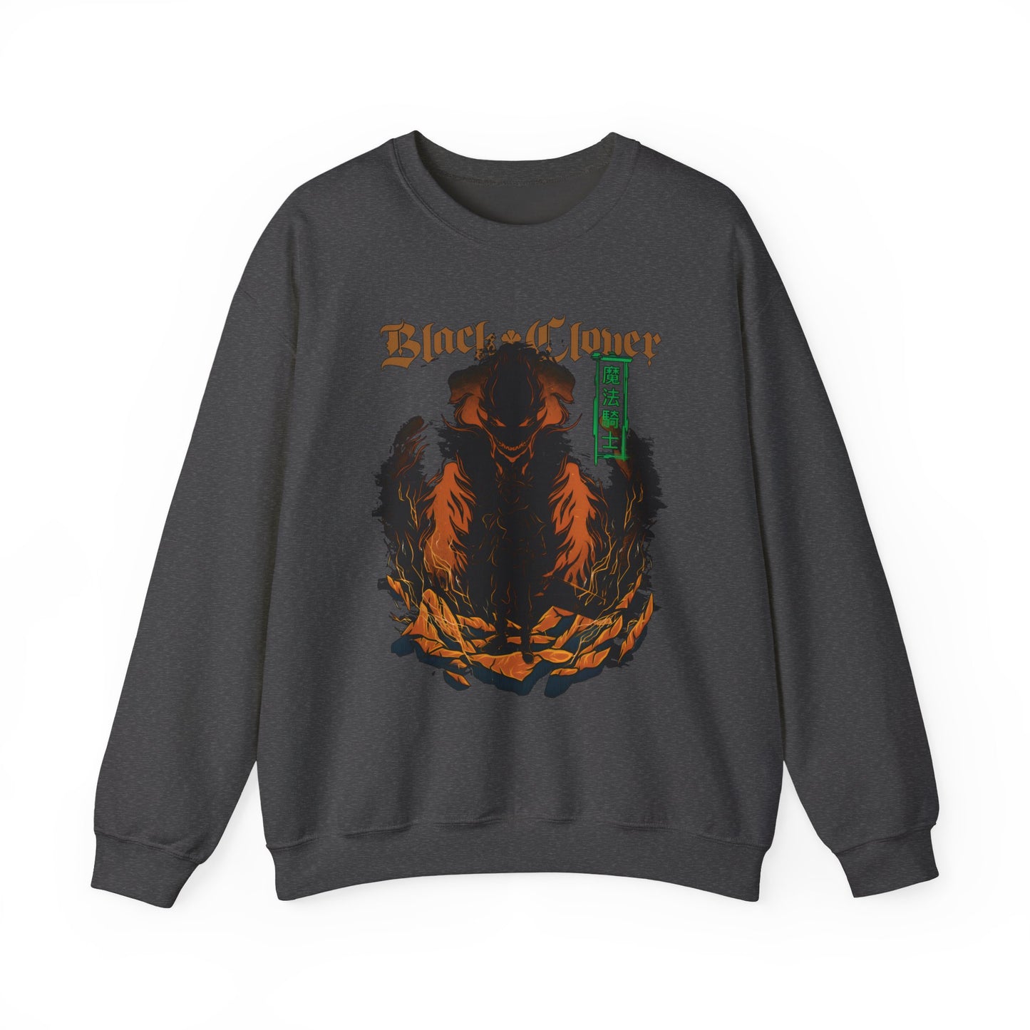 Black Clover Mythology Sweatshirt – 100% Cotton Anime Pullover for Magic and Fantasy Fans