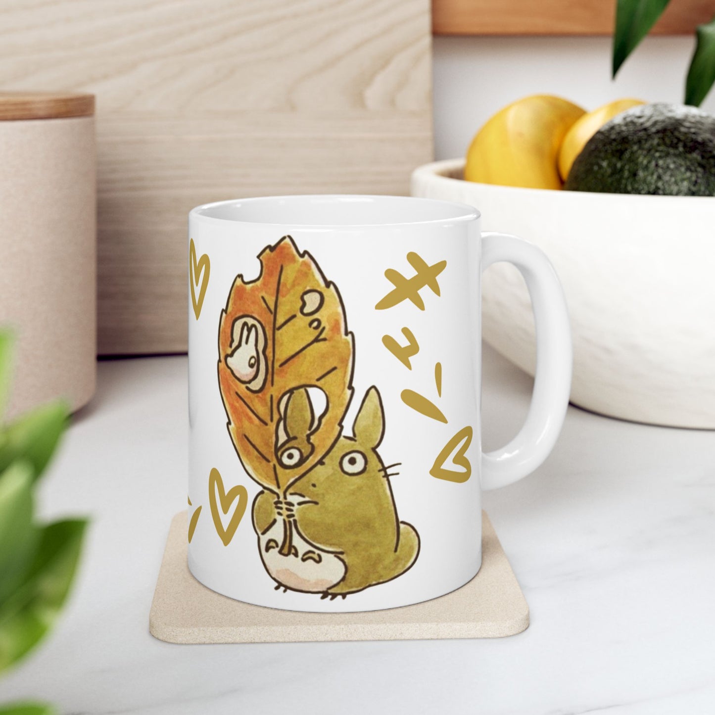 Cute Totoro Mug – Studio Ghibli Coffee Cup 11oz & 15oz – Adorable Anime Gift for Totoro Fans