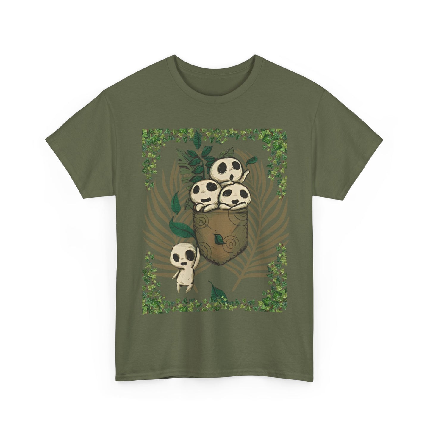 Kodama Ghibli T-Shirt 100% Cotton Studio Ghibli Anime Tee