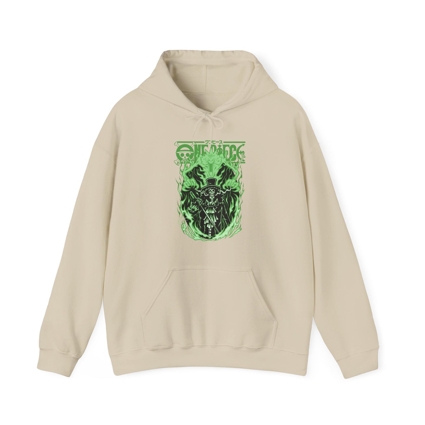 Brook One Piece Hoodie – 100% Cotton Anime Hooded Sweatshirt for Soul King Fans