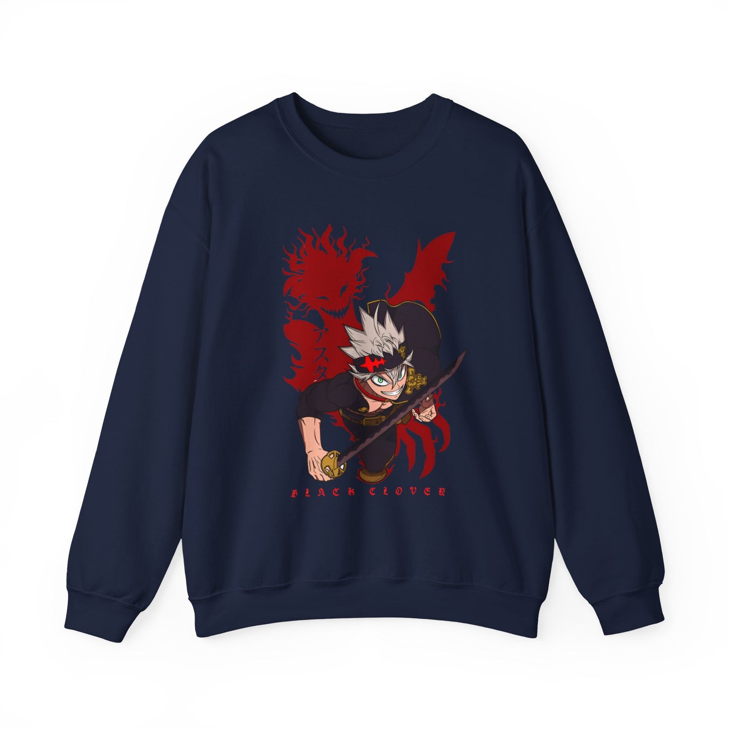 Asta Black Clover Sweatshirt – 100% Cotton Anime Pullover for True Magic Knight Fans