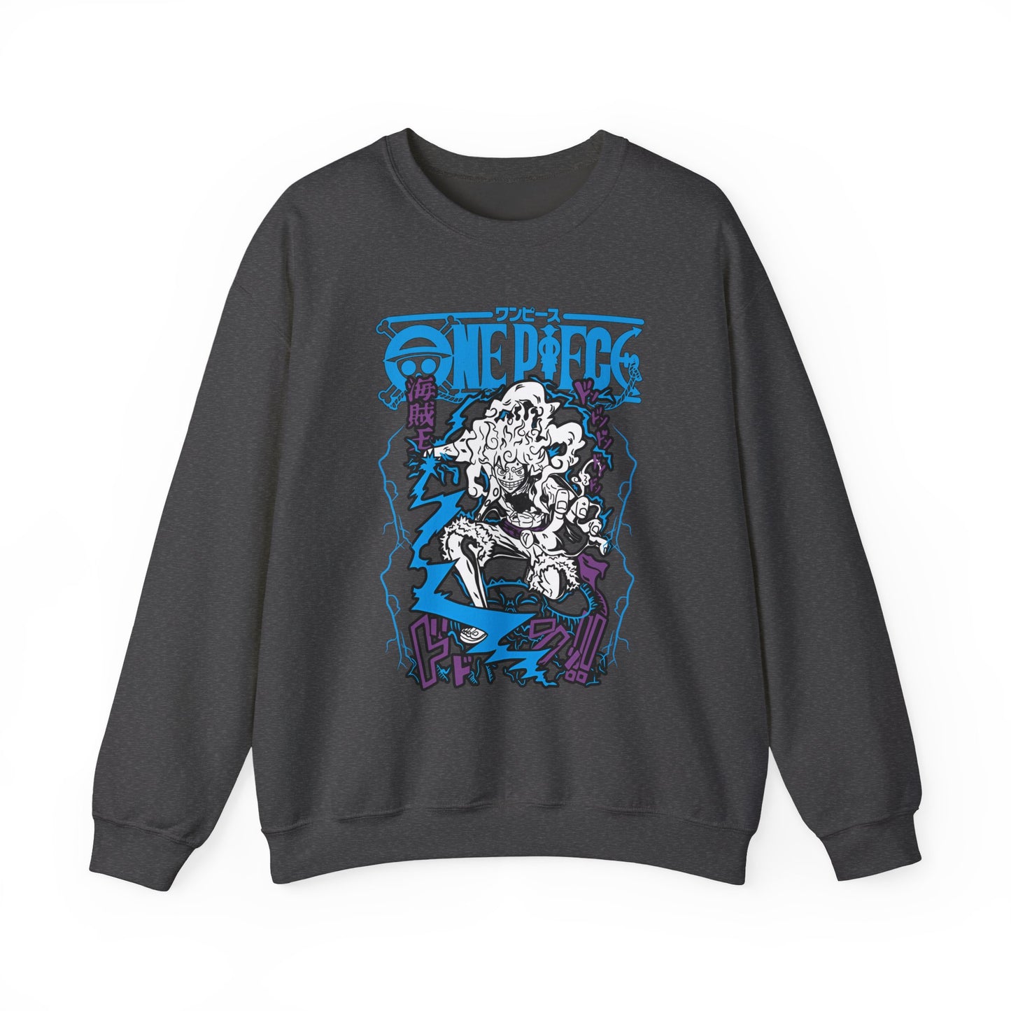 Luffy Gear Sweatshirt – 100% Cotton One Piece Crewneck | Gear 5 Anime Pullover