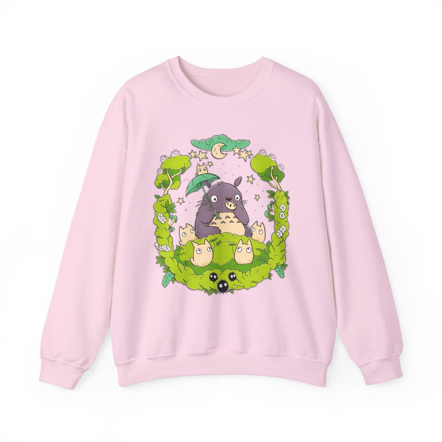 Totoro Forest Magic Sweatshirt – 100% Cotton Studio Ghibli Pullover Inspired by My Neighbor Totoro