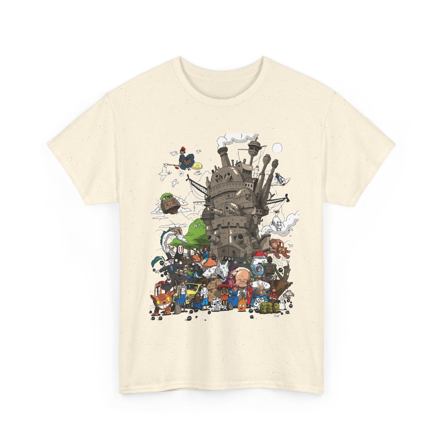 All Ghibli Characters T-Shirt – 100% Cotton Anime Fan Tee