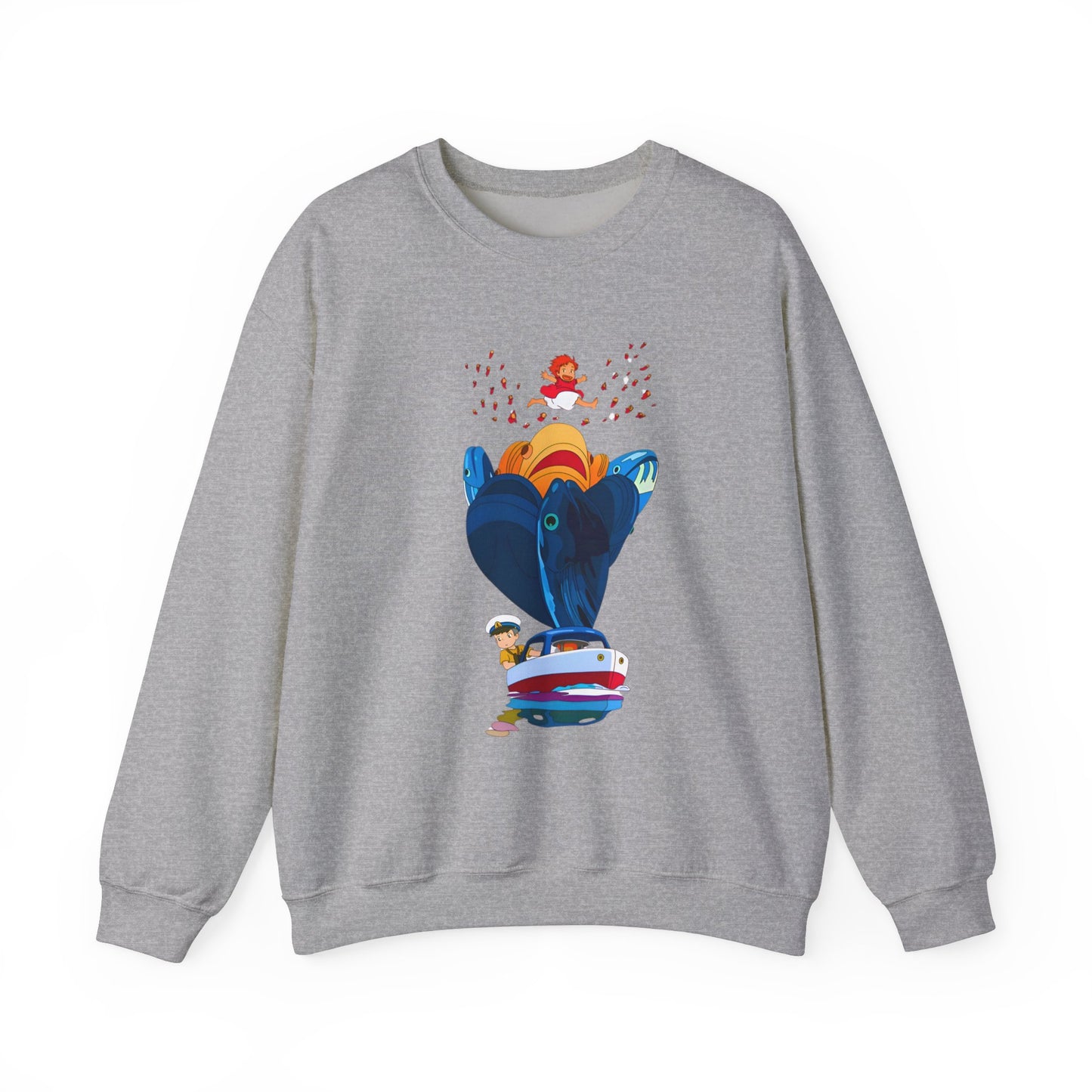 Ponyo and Sosuke Sea Dreams Sweatshirt – 100% Cotton Studio Ghibli Anime Pullover