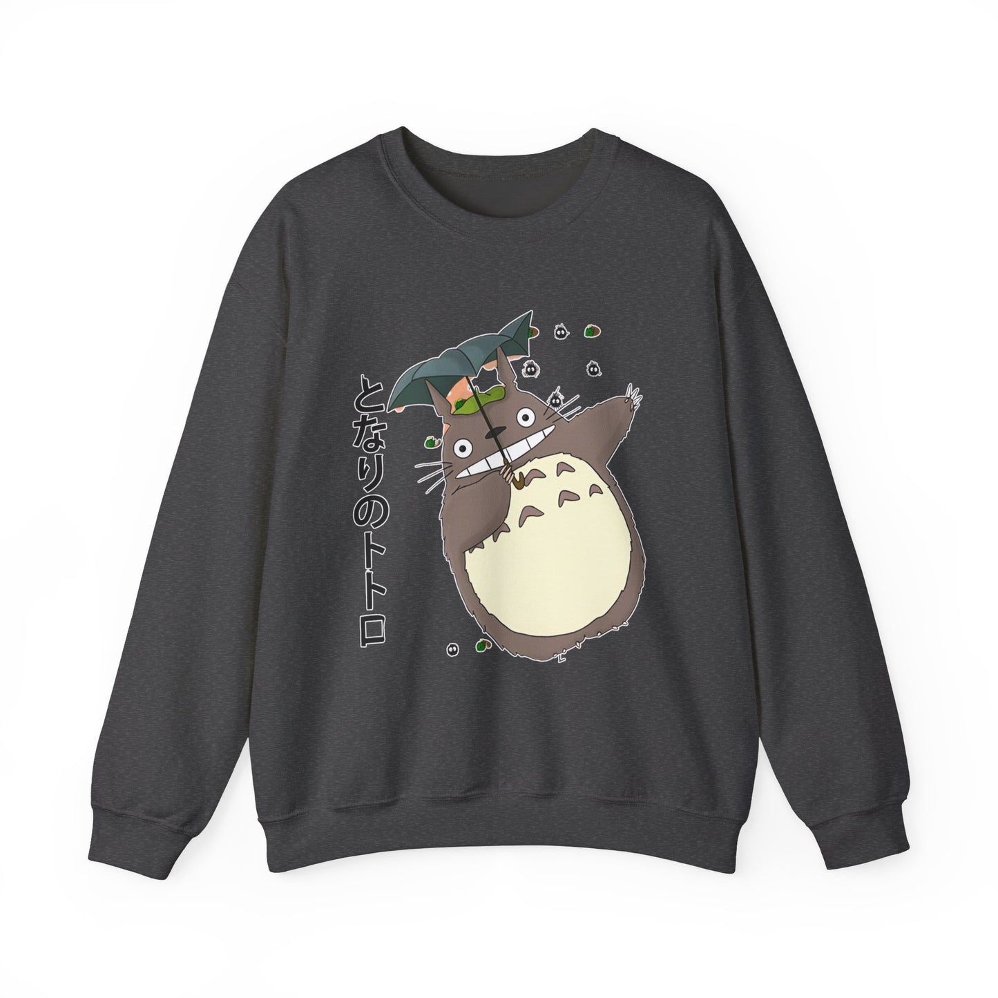 Totoro Funny Face Sweatshirt – 100% Cotton Cute Studio Ghibli Sweater for Anime Fans