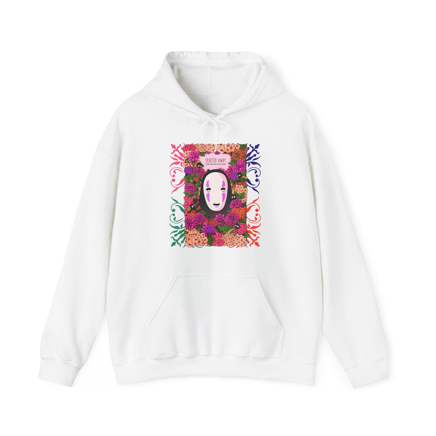No Face Spirited Away Hoodie – 100% Cotton Gildan 18500 | Studio Ghibli Anime Hoodie