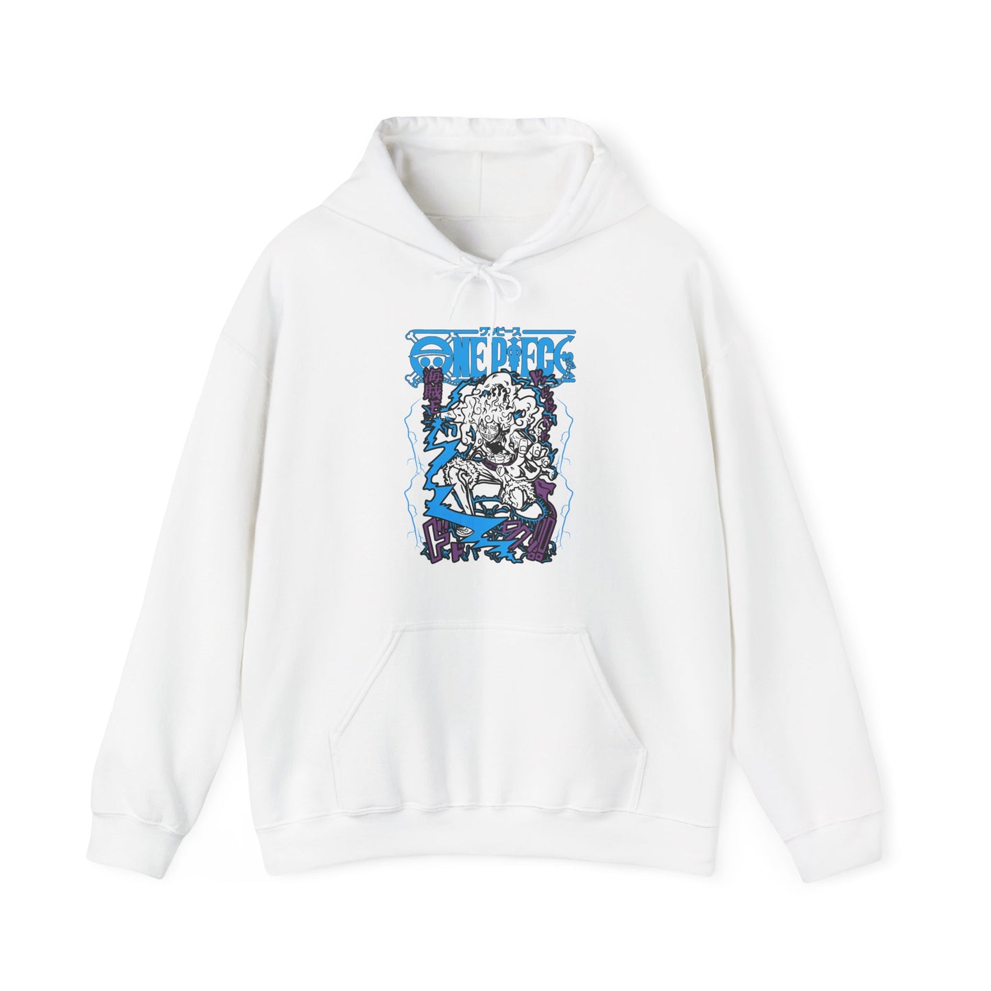 Luffy Gear Hoodie – 100% Cotton One Piece Hoodie Featuring Gear 5 Anime Design