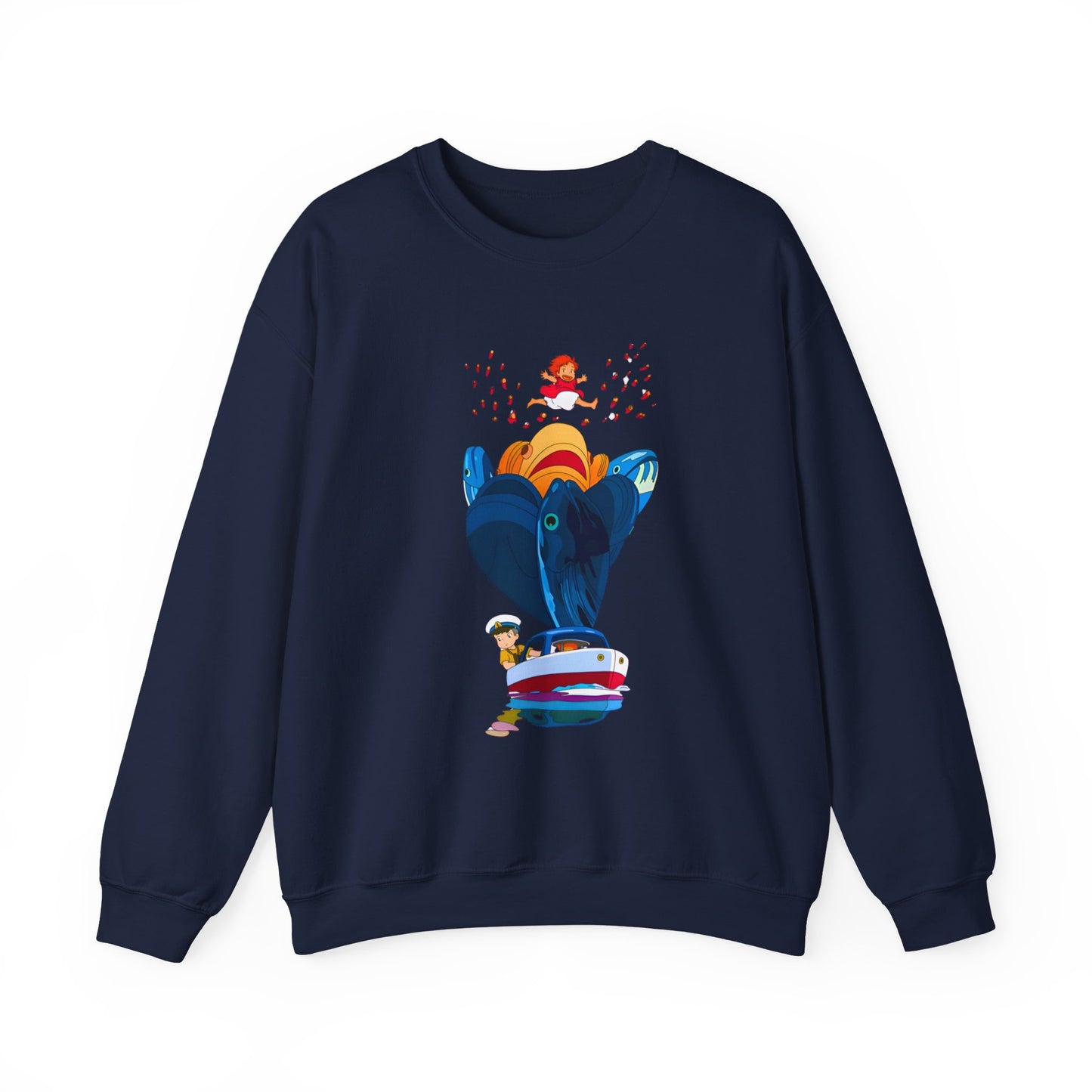 Ponyo and Sosuke Sea Dreams Sweatshirt – 100% Cotton Studio Ghibli Anime Pullover