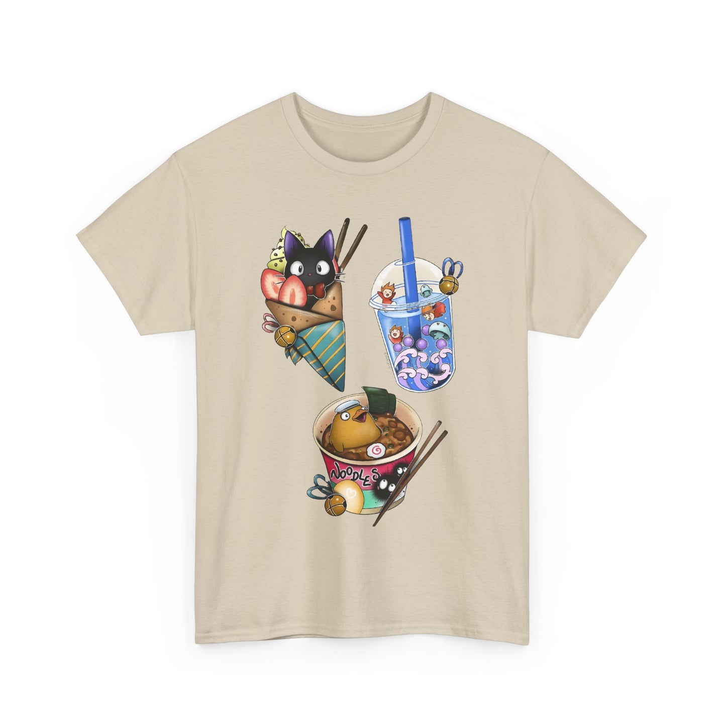 Ghibli Kawaii T-Shirt – Cute Studio Ghibli Shirt 100% Cotton Anime Tee for Fans