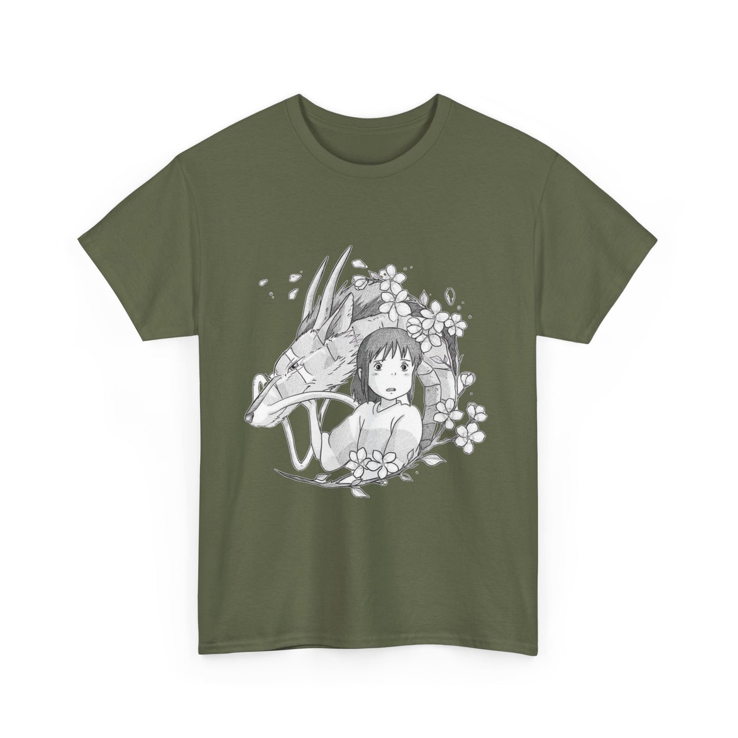 Chihiro and Haku T-Shirt – Spirited Away Ghibli Cotton Tee