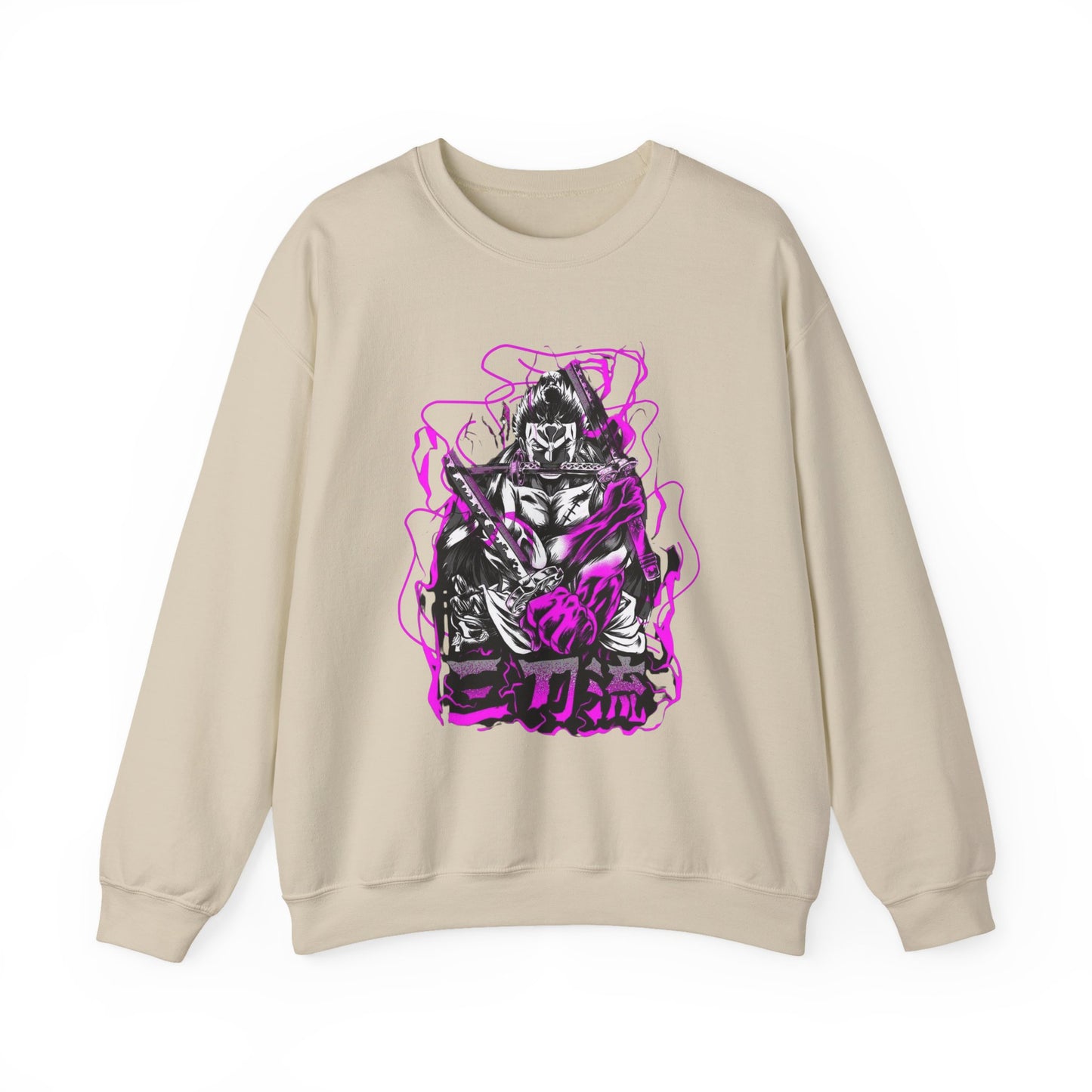 Roronoa Zoro Sweatshirt – 100% Cotton One Piece Anime Pullover for Fans