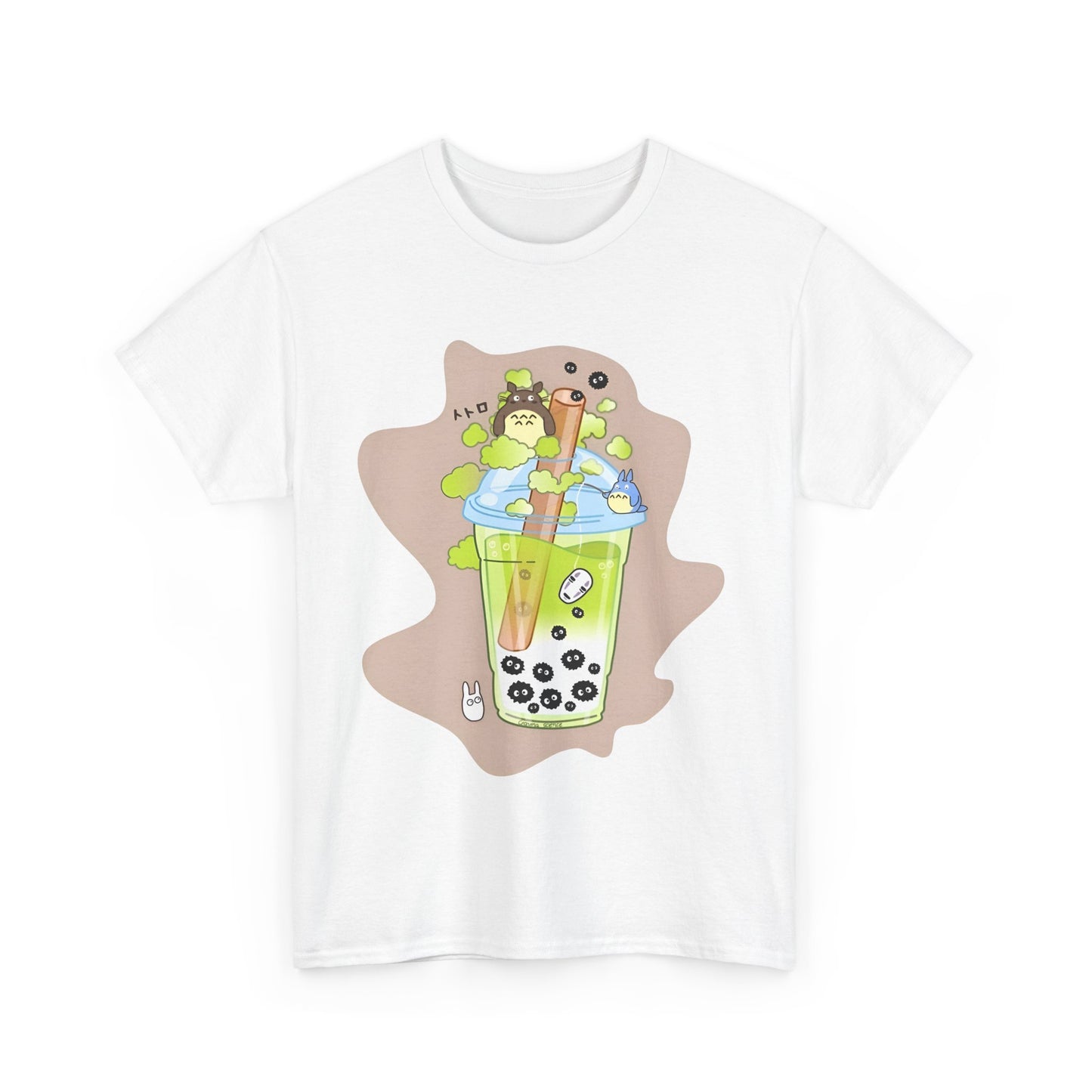 Ghibli Characters Smoothie T-Shirt | 100% Cotton Studio Ghibli Anime Tee