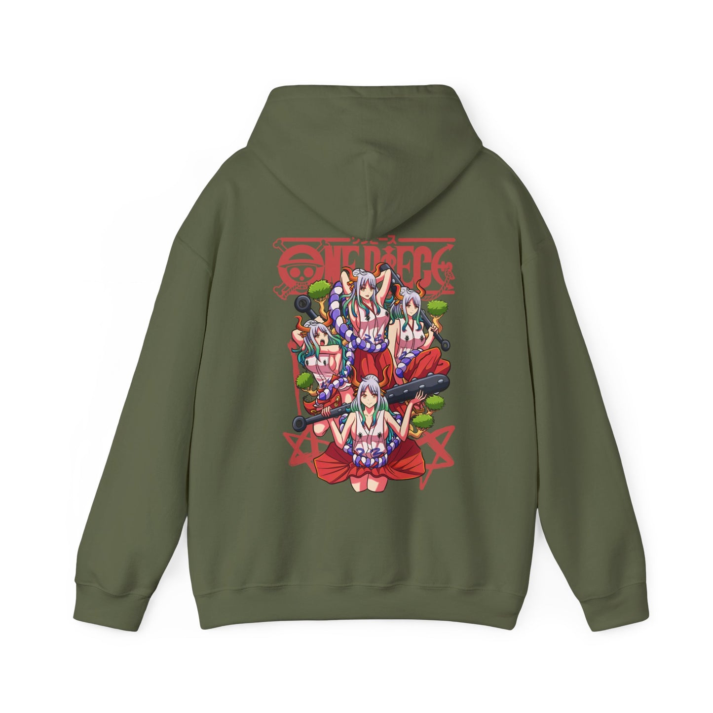 Yamato One Piece Back Print Hoodie – 100% Cotton Wano Arc Anime Hoodie