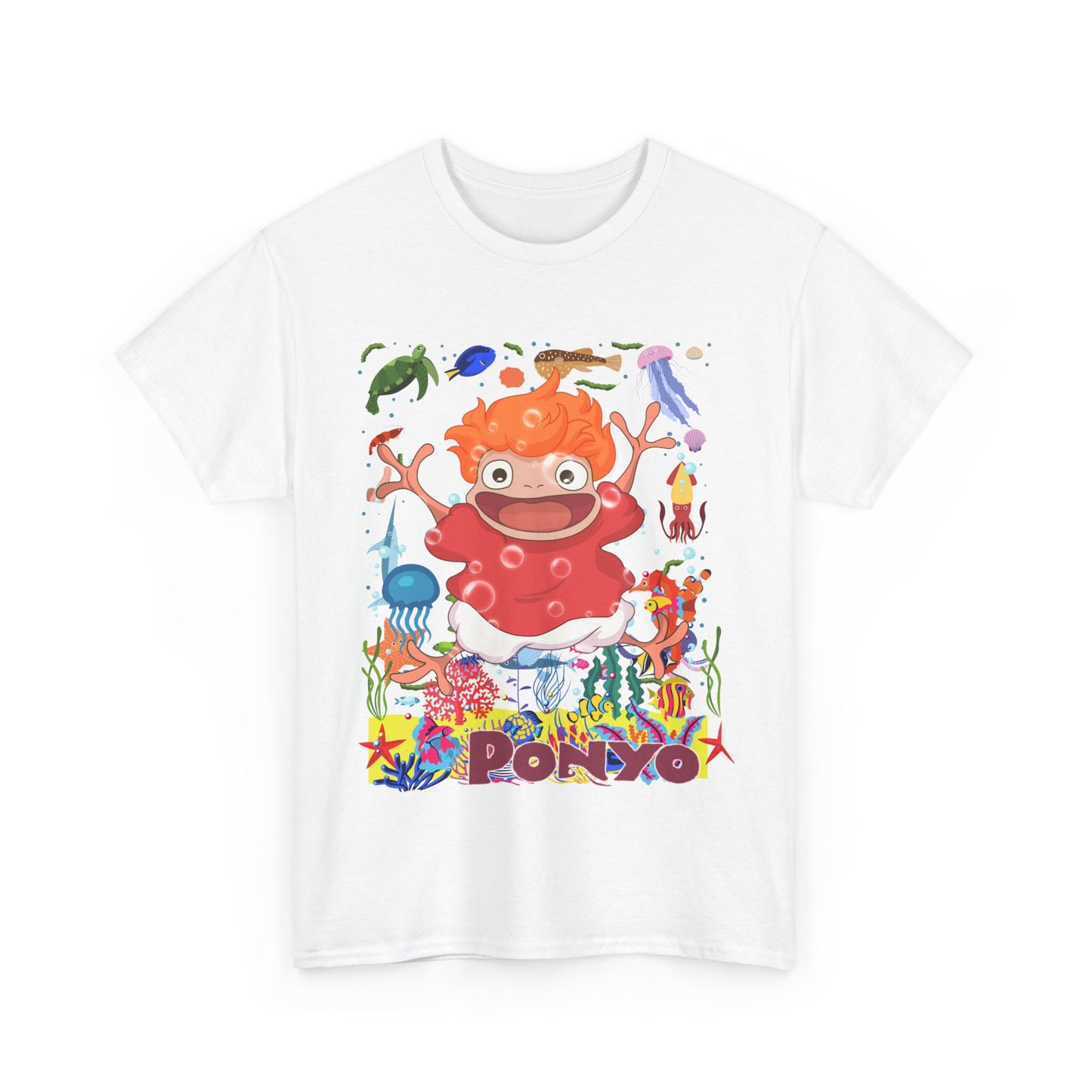 Ponyo Studio Ghibli T-Shirt 100% Cotton Anime Tee