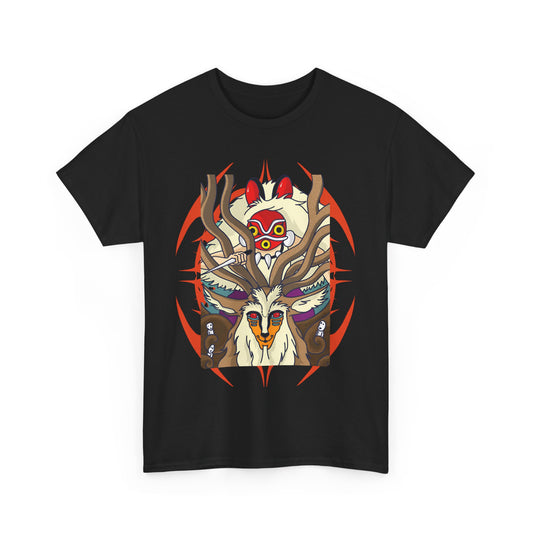 Forest Spirit Princess Mononoke T-Shirt | Ghibli Cotton Anime Tee