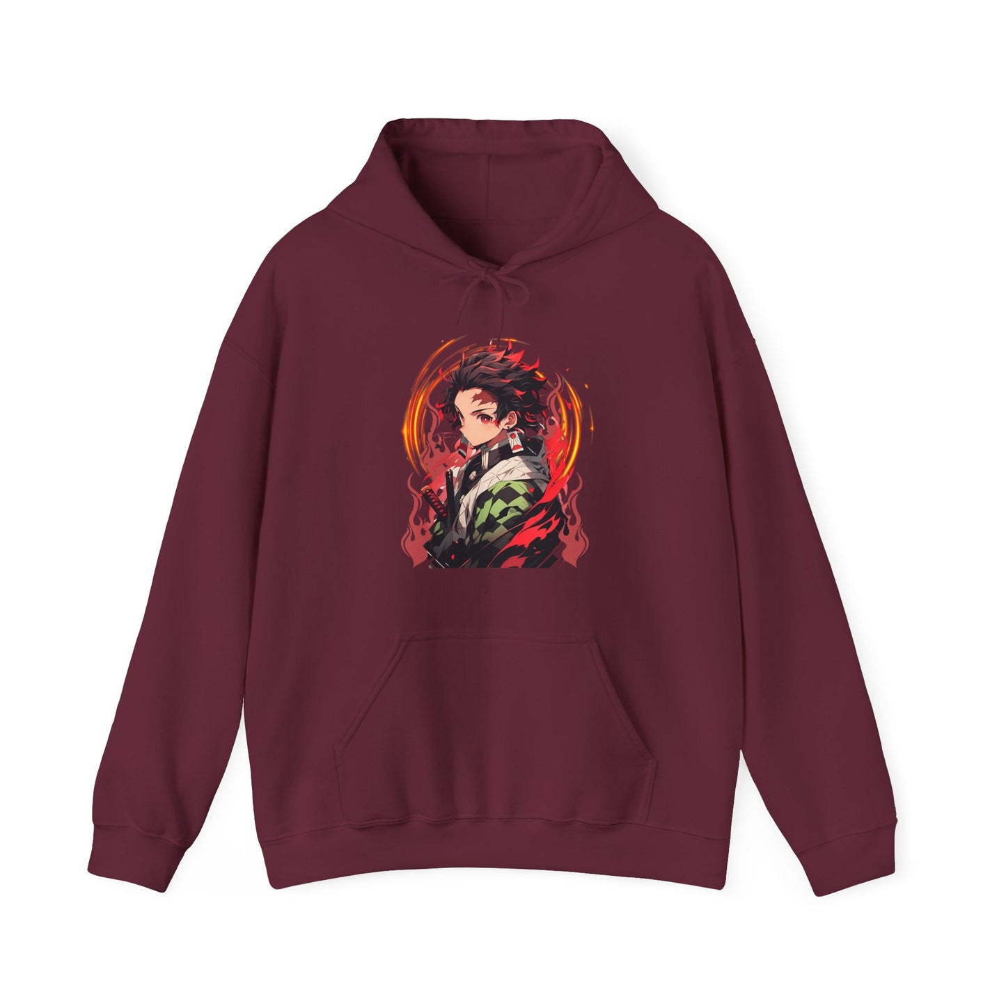 Tanjiro Kamado Demon Slayer Hoodie – 100% Cotton Anime Hoodie for Kimetsu no Yaiba Fans