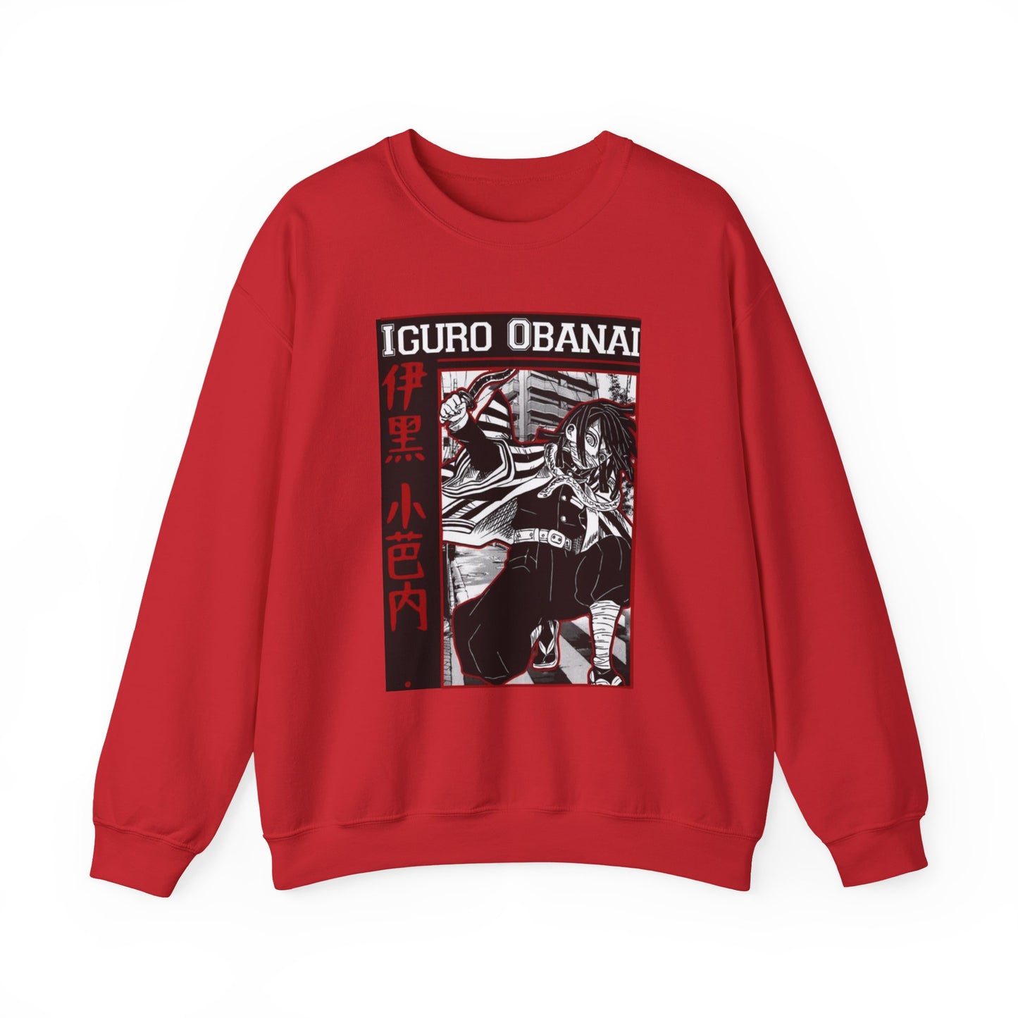 Iguro Obanai Demon Slayer Sweatshirt – 100% Cotton Anime Pullover Featuring the Serpent Hashira