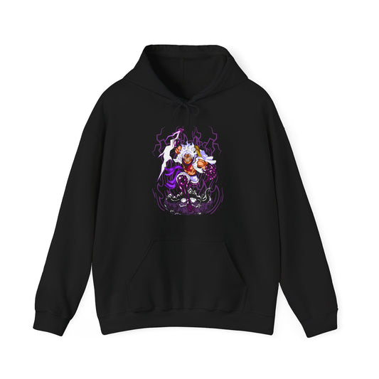 Luffy Gear 5 One Piece Hoodie – 100% Cotton Anime Hoodie for Straw Hat Fans