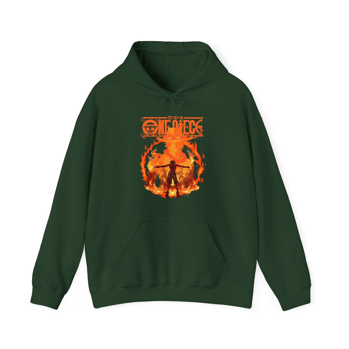 Portgas D. Ace Hoodie 100% Cotton – One Piece Anime Hoodie for Fans