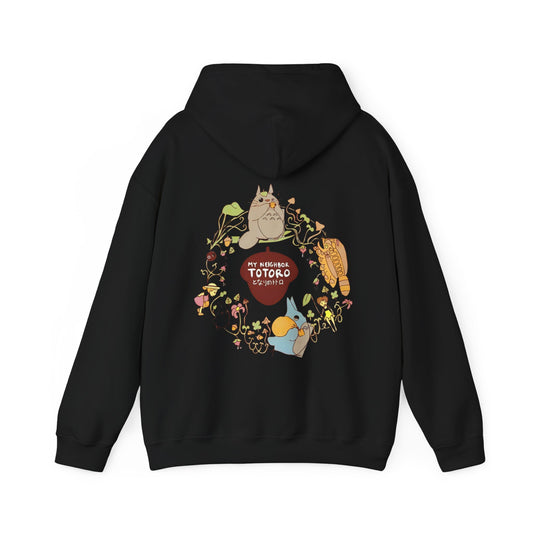 My Neighbor Totoro Back Print Hoodie – 100% Cotton Studio Ghibli Sweatshirt for Anime Fans