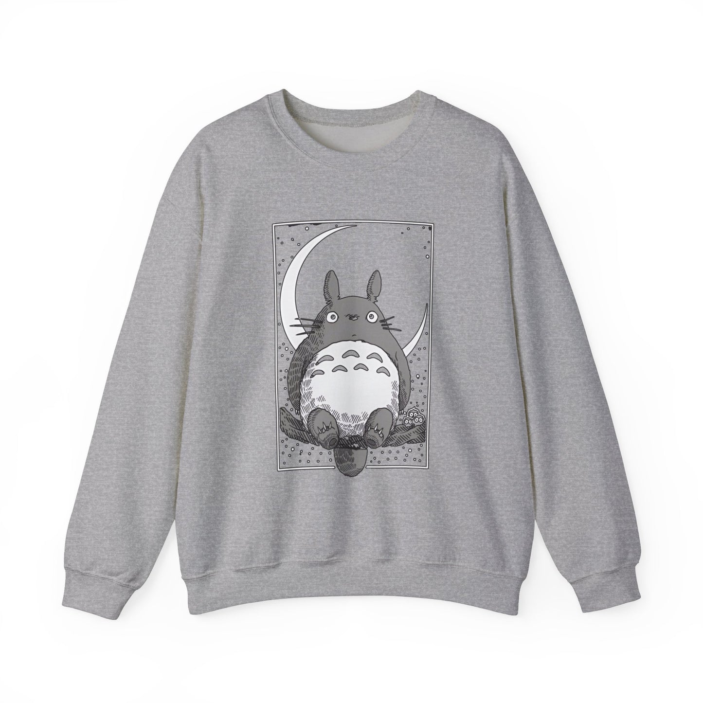 Totoro Night Dreams Sweatshirt – Cozy 100% Cotton Studio Ghibli Pullover for Anime Lovers