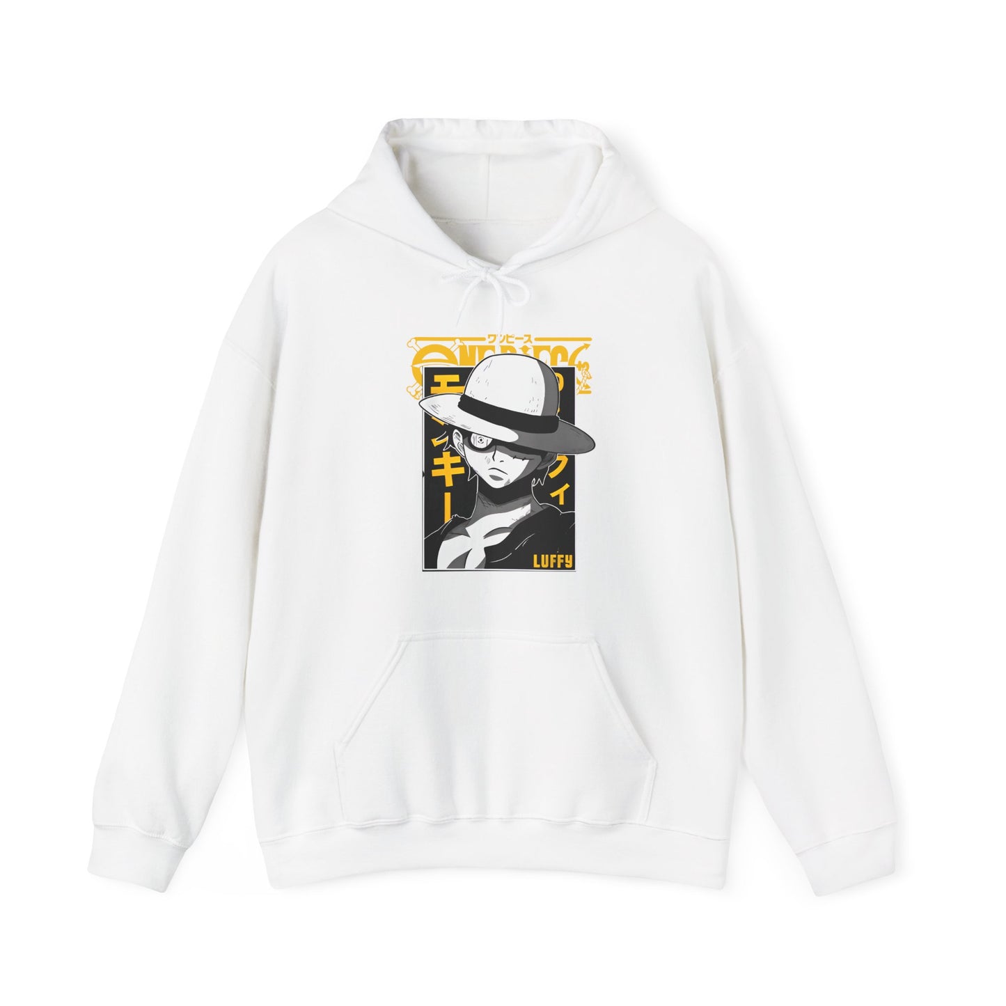Luffy One Piece Hoodie – 100% Cotton Anime Hoodie for Straw Hat Pirates Fans