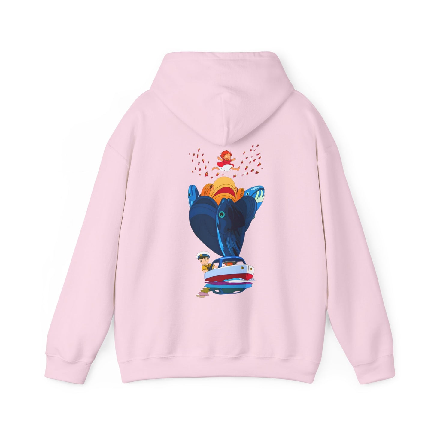 Ponyo and Sosuke Sea Dreams Back Print Hoodie – 100% Cotton Studio Ghibli Ocean Anime Apparel