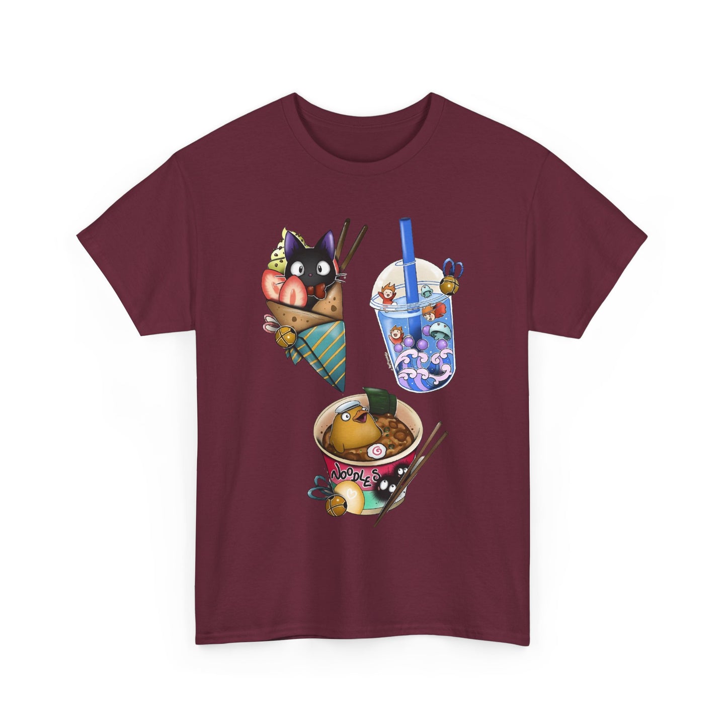 Ghibli Kawaii T-Shirt – Cute Studio Ghibli Shirt 100% Cotton Anime Tee for Fans