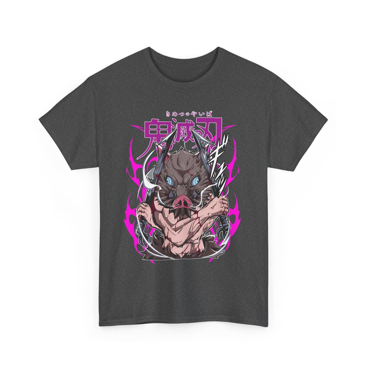 Inosuke Hashibira Demon Slayer T-Shirt – 100% Cotton Anime Tee for Boar Head Fans