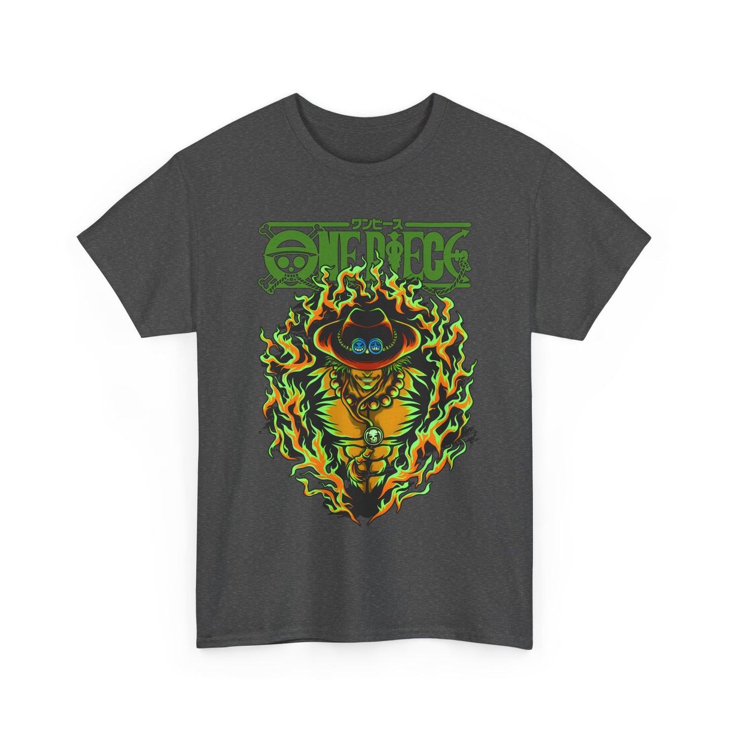 Portgas D. Ace One Piece T-Shirt – 100% Cotton Anime Tee for Fire Fist Fans