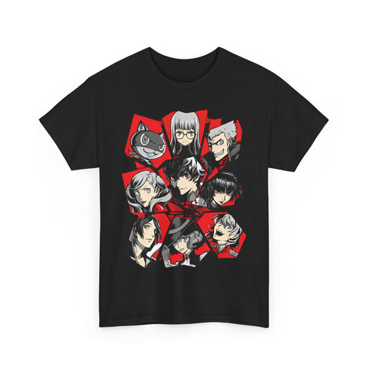 Persona 5 Video Game T-Shirt – 100% Cotton | Stylish Phantom Thieves Anime Tees