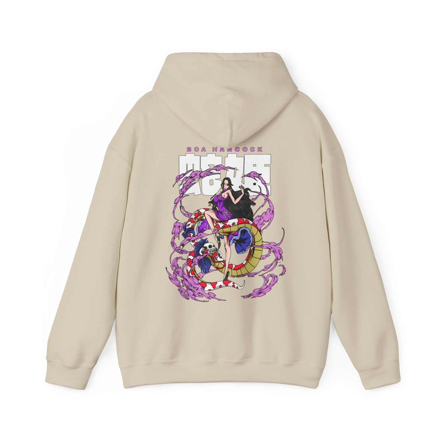 Boa Hancock Back Print Hoodie – 100% Cotton One Piece Anime Sweatshirt