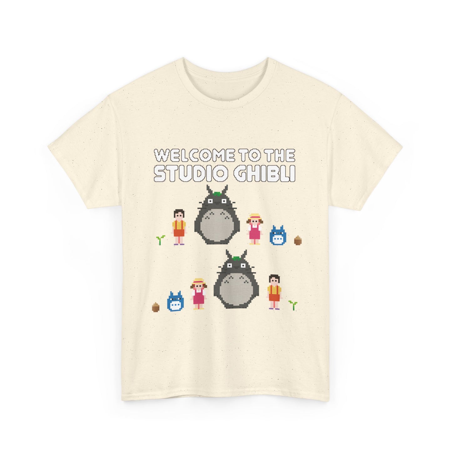 Totoro Pixel T-Shirt 100% Cotton | Studio Ghibli Anime Graphic Tee