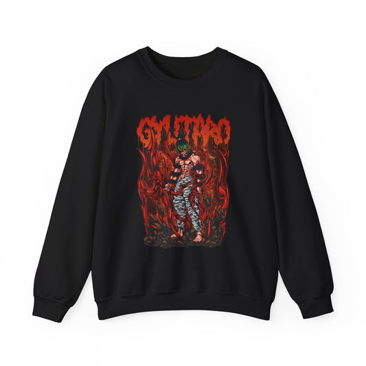 Gyutaro Demon Slayer Sweatshirt – 100% Cotton Anime Pullover for Upper Moon Six Fans