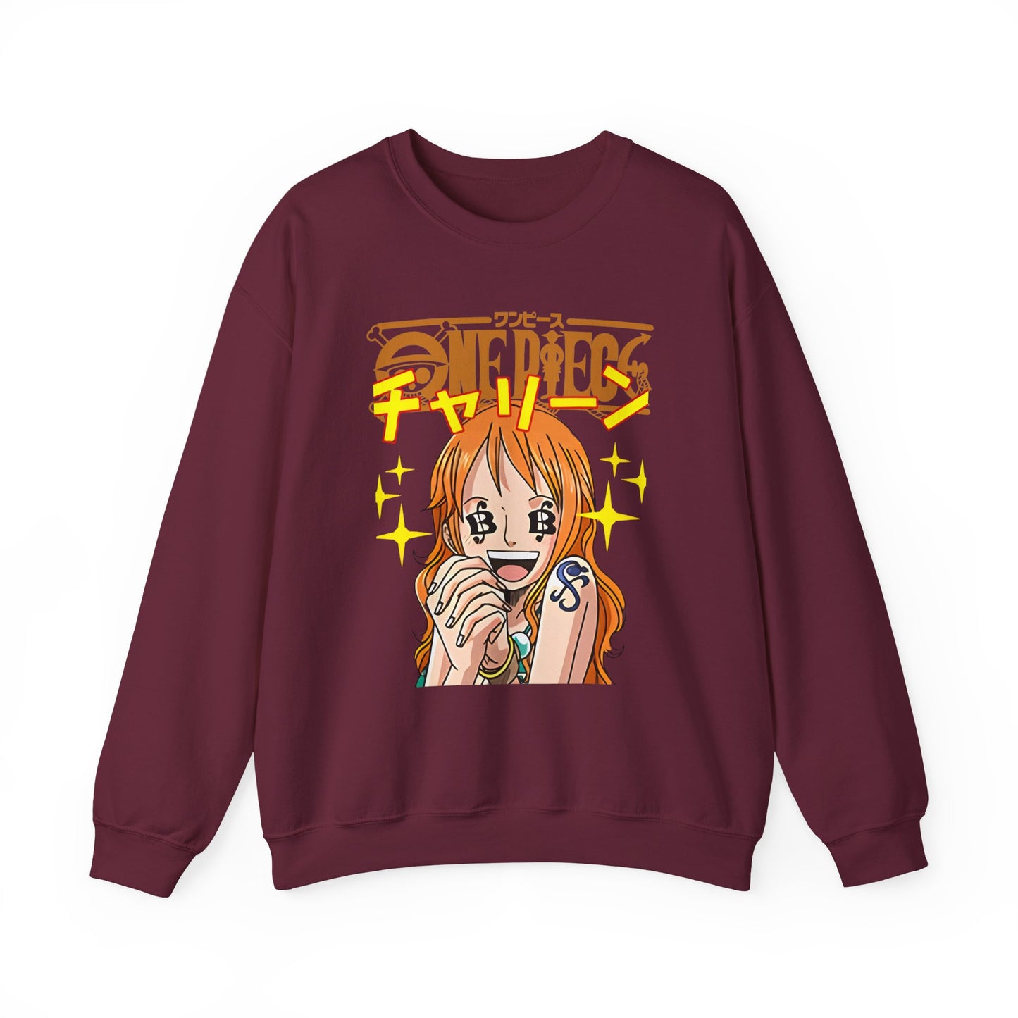 Nami One Piece Sweatshirt – 100% Cotton Anime Pullover for Straw Hat Fans