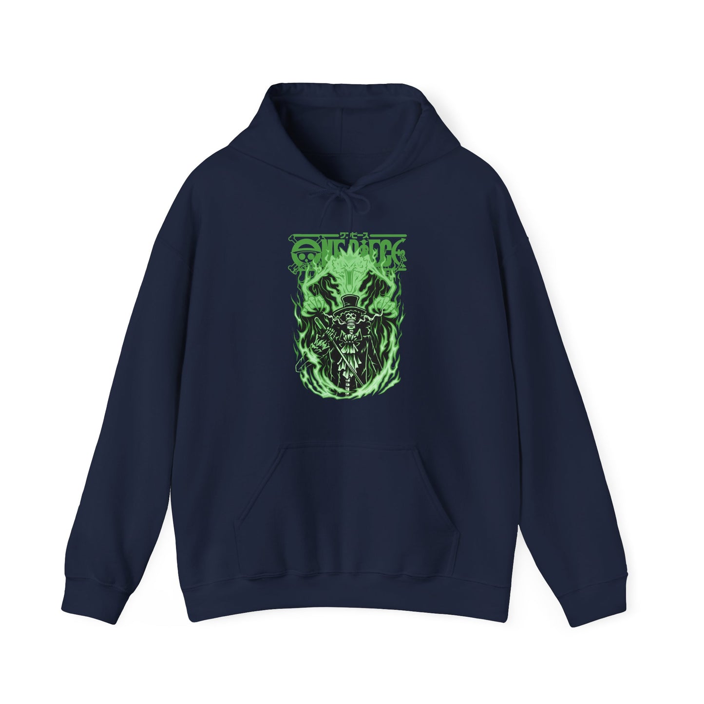 Brook One Piece Hoodie – 100% Cotton Anime Hooded Sweatshirt for Soul King Fans